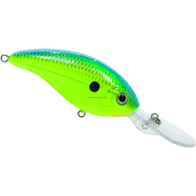 Picture of Livingston Lures Tournament Series Deep Impact 12 Crankbait, Chartreuse Sunrise Shad, 2.78", 0.7 Oz, 12', #4 Hooks,Ebs