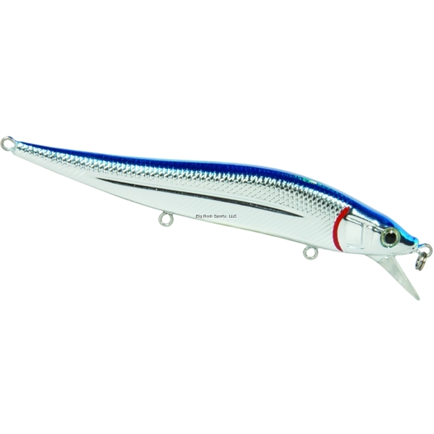 Picture of Livingston Lures Tournament Series Jerkmaster 121 Jerkbait, Blue Back Chrome Shad, 4.5", 0.6 Oz, 6', #4 Hooks,Ebs