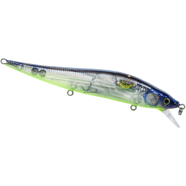 Picture of Livingston Lures Tournament Series Jerkmaster 121 Jerkbait, Bluetreuse, 4.5", 0.6 Oz, 6', #4 Hooks,Ebs
