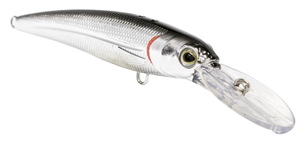 Picture of Livingston Lures Voyager 15 Crankbait, Black Back Chrome Shad, 4.75", 1.2 Oz, TO 15', 1/0 Hooks