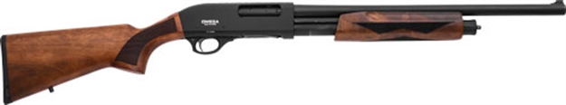 Picture of Lkci Omega Pump Shotgun 12Ga 20" Bbl 3" 4+1Sh Blk/Walnut