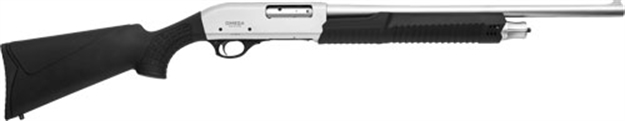 Picture of Lkci Omega Pump Shotgun 12Ga 20" Bbl 3" 4+1Sh White Chrome