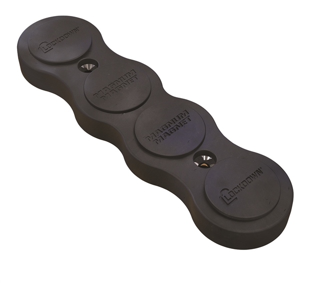 Picture of  Lockdown 1097608 Gun Concealment Magnum Magnet Black Metal Holds 1 Handgun/Rifle/Shotgun 661120417040