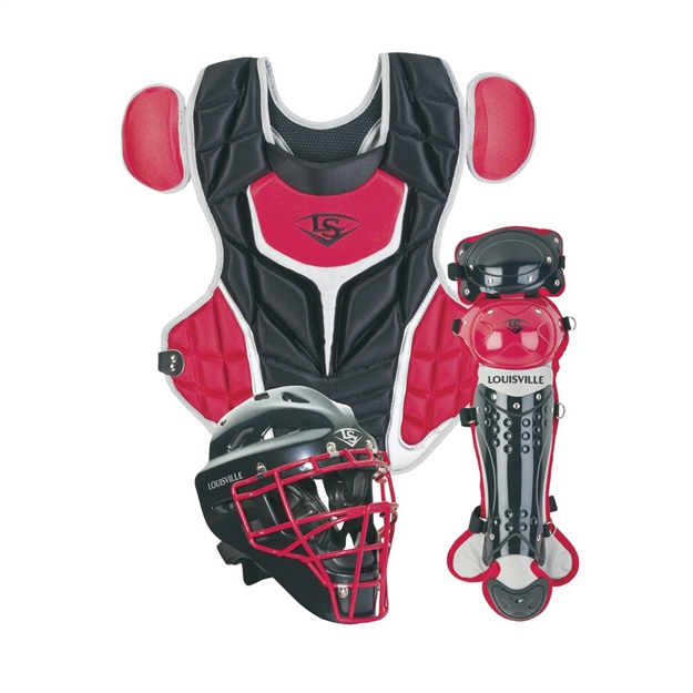 Picture of Louisville Slugger Youth PG Series 5 Catchers Set-Blk/Scrlet