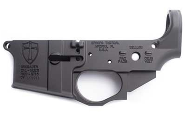 Picture of Lower Receiver Stripped - W/Crusader Logo Spike'S Tactical