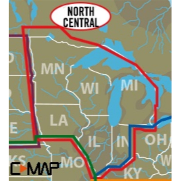 Picture of Lowrance C-Map Lakes North Central Max-N+