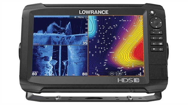 Picture of Lowrance Hds-9 Carbon Chirp Sonar/Gps Combo, 9" Solarmax HD Display, 1280 X 720 Res, Insight Totalscan