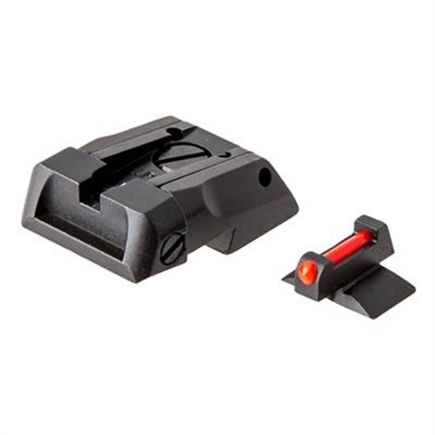 Picture of L.P.A. Sights Black Rear/Red Front Adjustable Sight Set, Novak ST