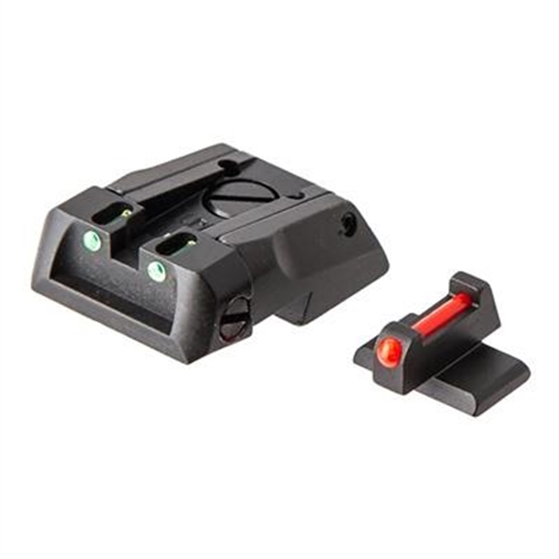 Picture of L.P.A. Sights Fiber Optic Adjustable Sight Set, Novak Style