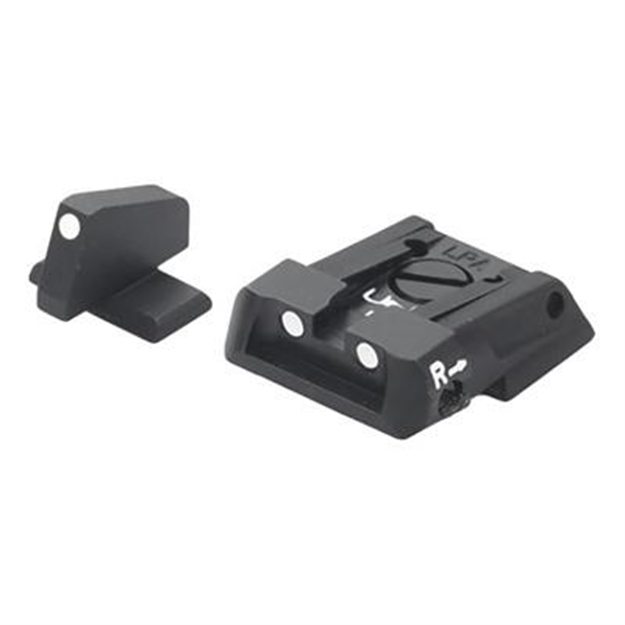 Picture of L.P.A. Sights S&W M&P White Dot Adjustable Sight Set