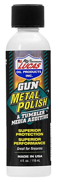 Picture of  Lucas Oil 10878 Gun Metal Polish  Against Rust And Corrosion 4 OZ Bottle 049807108786