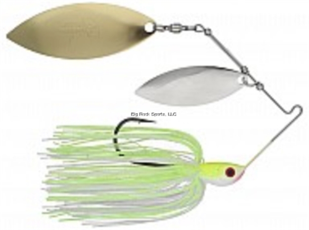 Picture of Luck-E-Strike Jimmy Houston Spinner Bait, 1/2 Oz. Willow Blade Style, IN White/Chartruese