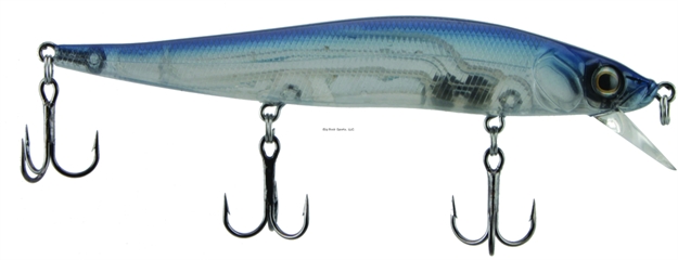 Picture of Luck-E-Strike Rick Clunn Stickbait, 3 3/4", 1/4 Oz, SZ 8 Hooks (3), Pro Blue, Suspending