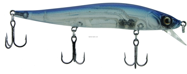 Picture of Luck-E-Strike Rick Clunn Stickbait, 4 1/2", 1/2 Oz, SZ 6 Hooks (3), Pro Blue, Suspending