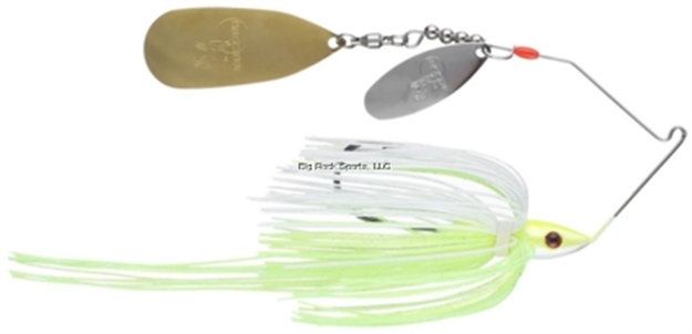 Picture of Luck-E-Strike Rick Clunn Trickster Spinner Bait, 1/2 Oz. White/Chartreuse