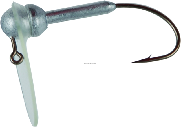 Picture of Luck-E-Strike Scrounger Long Bill Jighead, 3/16 Oz, 1/0 Hook, Unpainted