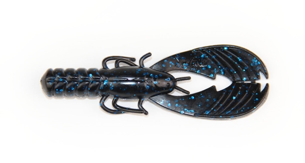 Picture of Lucky Craft 3.25" Muscle Back Finesse Craw, Black Blue Flake