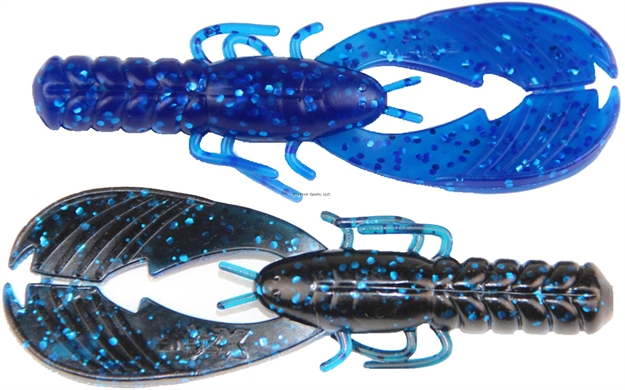 Picture of Lucky Craft 3.25" Muscle Back Finesse Craw, Black Blue Lam