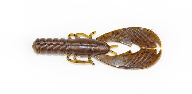 Picture of Lucky Craft 3.25" Muscle Back Finesse Craw, Green Pumpkin Black Flake