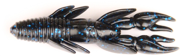 Picture of Lucky Craft 3.5" Punisher Punch Craw, Black Blue Flake