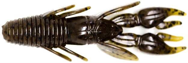 Picture of Lucky Craft 3.5" Punisher Punch Craw, Green Pumpkin Black Flake