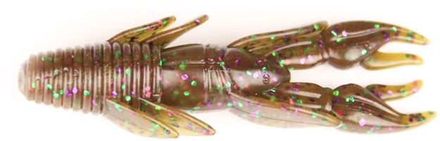 Picture of Lucky Craft 3.5" Punisher Punch Craw, Green Pumpkin Purple Green