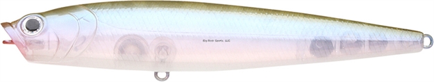Picture of Lucky Craft Gunfish 115 Topwater Bait, 4 1/2", 3/5 Oz, Aurora Ghost Wakasagi, Floating