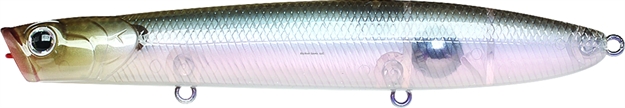 Picture of Lucky Craft Gunfish 117 Topwater Bait, 4 1/2", 3/5 Oz, Ghost Minnow, Floating