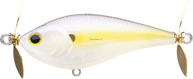 Picture of Lucky Craft Kelly Jordan Topwater Prop Bait, 2 3/4", 1/2 Oz, Chartreuse Shad, Floating
