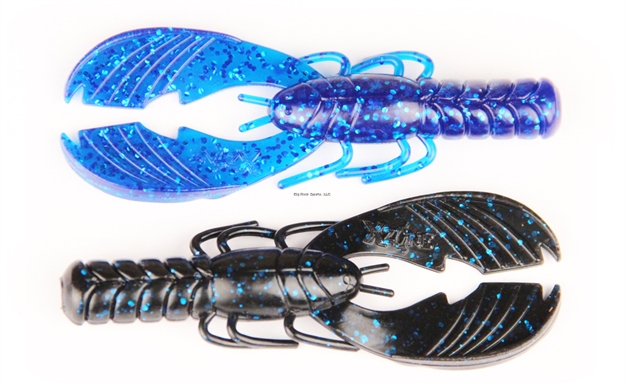 Picture of Lucky Craft 4" Muscle Back Craw, Black Blue Lam
