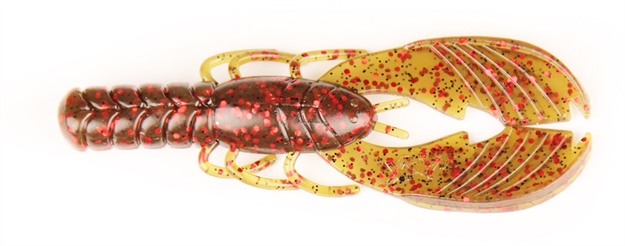 Picture of Lucky Craft 4" Muscle Back Craw, Green Pumpkin Red Flake