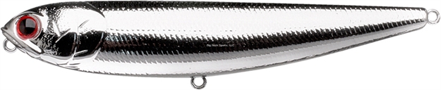 Picture of Lucky Craft Sammy 115 Topwater Bait, 4 1/2", 5/8 Oz, Chrome, Floating