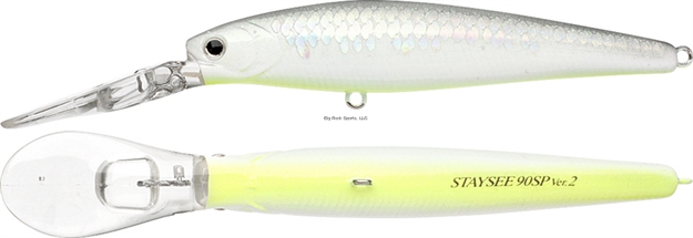 Picture of Lucky Craft Staysee 90Sp Version 2 Jerk Bait, 3 1/2", 7/16 Oz, MS Gunmetal Shad, Suspending