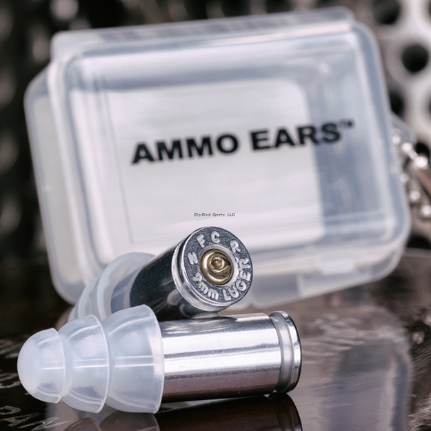 Picture of Lucky Shot 9Mm Bullet Ear Plugs Rated AT 27Nrr - Display - 24 Ear Packs