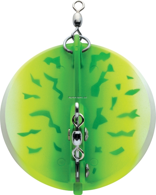 Picture of Luhr Jensen Dipsy Diver 4-1/8" 50' Green Fire UV