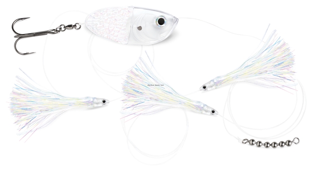 Picture of Luhr Jensen Flash Fly Twinkie Rig, 72" Sufix 40 Lb. Fluorocarbon Leader, Vmc Treble Hook, Crystal Clear UV