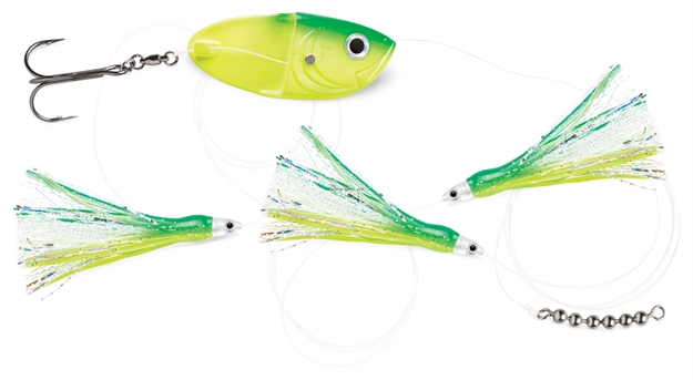 Picture of Luhr Jensen Flash Fly Twinkie Rig, 72" Sufix 40 Lb. Fluorocarbon Leader, Vmc Treble Hook, Lucky Charm