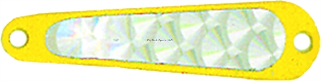 Picture of Luhr Jensen Hus-Lure Casting Spoon, 1 3/4", 1/8 Oz, Chartreuse & Silver Prism-Lite, Sinking