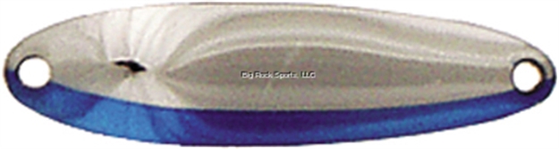Picture of Luhr Jensen Krocodile Casting Spoon, 2 1/8", 1/4 Oz, Chrome & Neon Blue Side Stripe