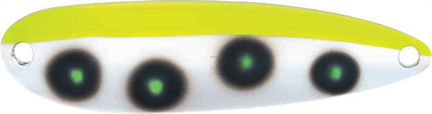 Picture of Luhr Jensen Krocodile Casting Spoon, 2 1/8", 3/8 Oz, Fluorescent Chartreuse & Green UV