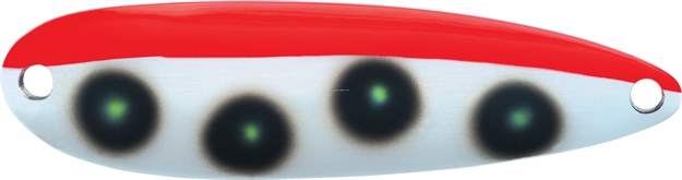 Picture of Luhr Jensen Krocodile Casting Spoon, 2 1/8", 3/8 Oz, Fluorescent Red & Chartreuse UV