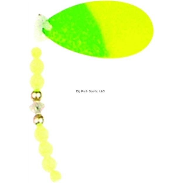 Picture of Luhr Jensen Luhr Jensen 2322-002-0240 2 Jewel Bead Spinner 50/50 Flogreen/Chartreuse Sparkle