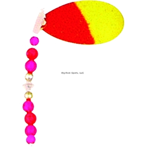 Picture of Luhr Jensen Luhr Jensen 2322-005-0234 5 Jewel Bead Spinner 50/50 Flored/Chartreuseslant/Sparkle