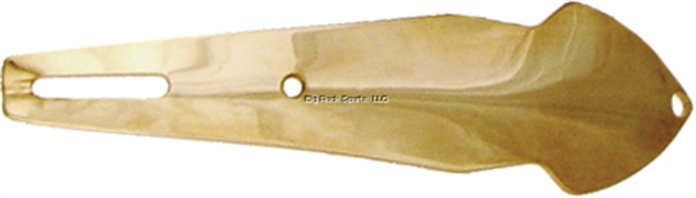 Picture of Luhr Jensen Pet Spoon With White Feather, 1 3/4", 1/6 Oz, 24K Gold Plate