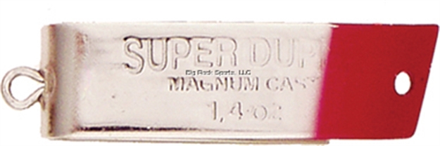 Picture of Luhr Jensen Super Duper Casting/Trolling Spoon, 1 1/2", 1/6 Oz, Nickel & Red Head