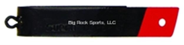 Picture of Luhr Jensen Super Duper Casting/Trolling Spoon, 1 1/2", 1/6 Oz, Shiny Black & Fire Head