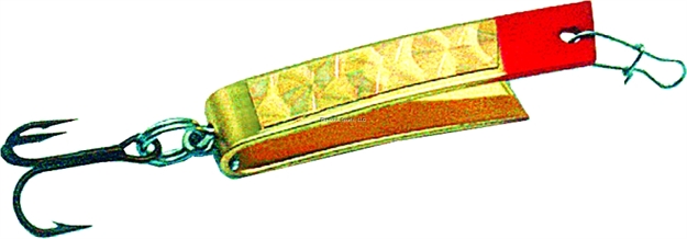 Picture of Luhr Jensen Super Duper Casting/Trolling Spoon, 1 1/8", 1/12 Oz, Brass & Gold Prism-Lite