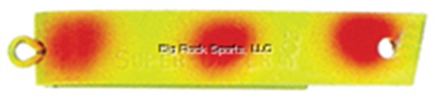 Picture of Luhr Jensen Super Duper Casting/Trolling Spoon, 1 1/8", 1/12 Oz, Chartreuse & Fire Dots