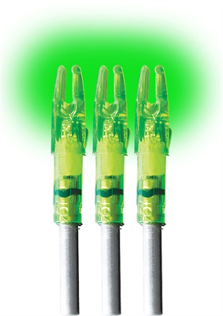 Picture of Lumenok Lighted Nock Gt-Series Green 3Pk GT3G