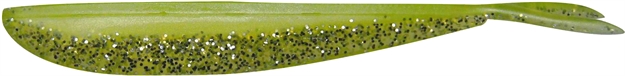 Picture of Lunker City Fin-S Fish 4" Chartreuse Silk Ice, 10/Pack